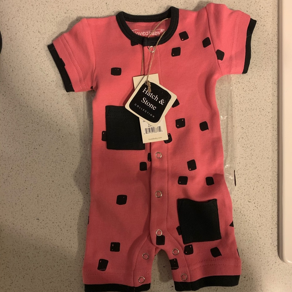 L'oved Baby Short Sleeve Romper NWT - Picture 1 of 4